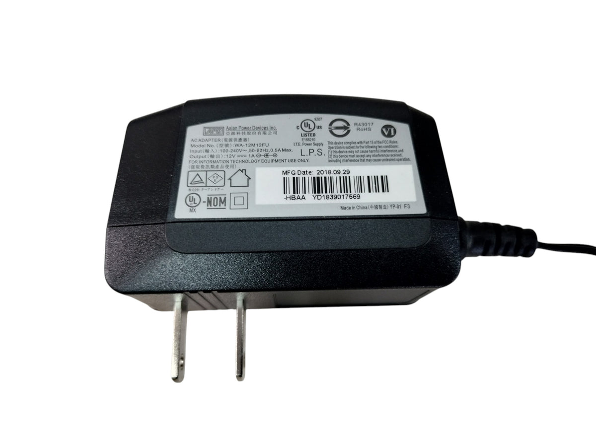 New APD WA-12M12FU 12V 1A AC Power Adapter Wall Charger