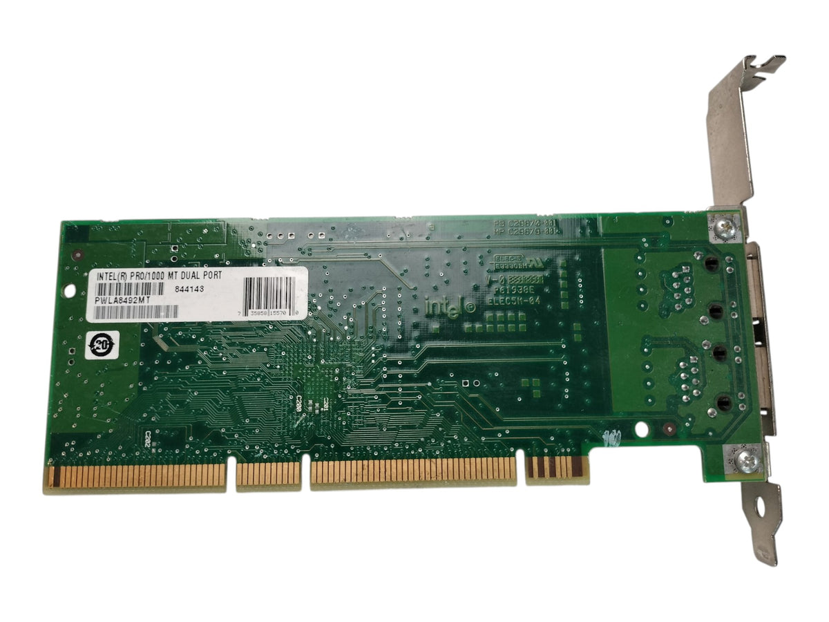 Genuine Intel PRO/1000 MT Dual Port Gigabit PCI/PCI-X Server NIC PWLA8492MT RJ45