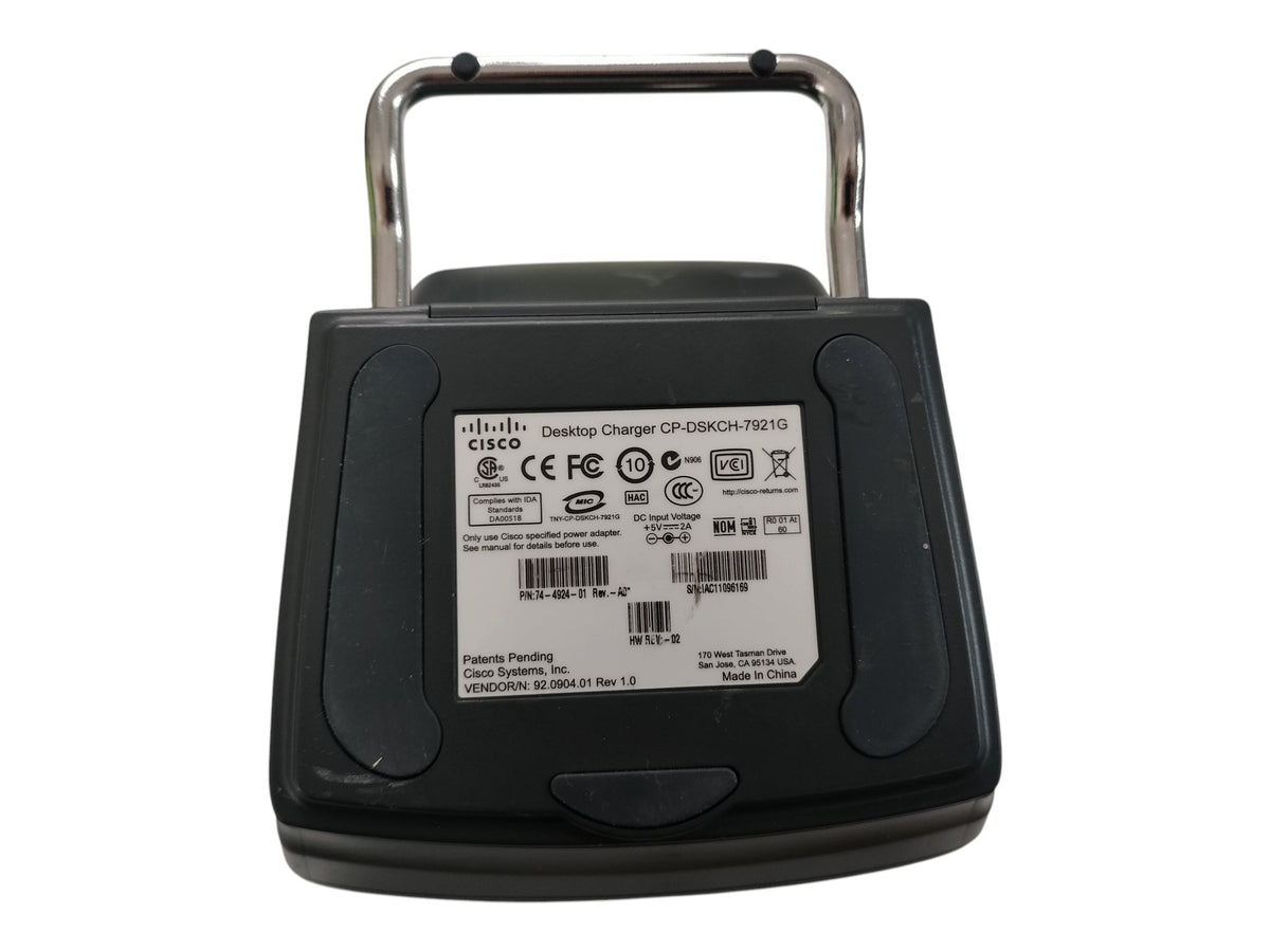 Genuine Cisco CP-DSKCH-7921G Desktop Speakerphone Charger Cradle + AC Adapter