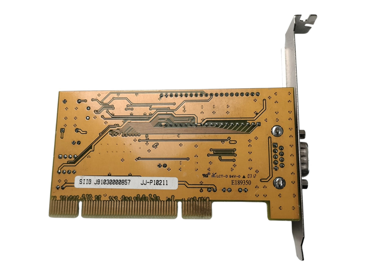 SIIG JJ-P10211 CyberSerial 1-Port RS-232 DB9 Serial PCI Card GM16C550 POS CNC