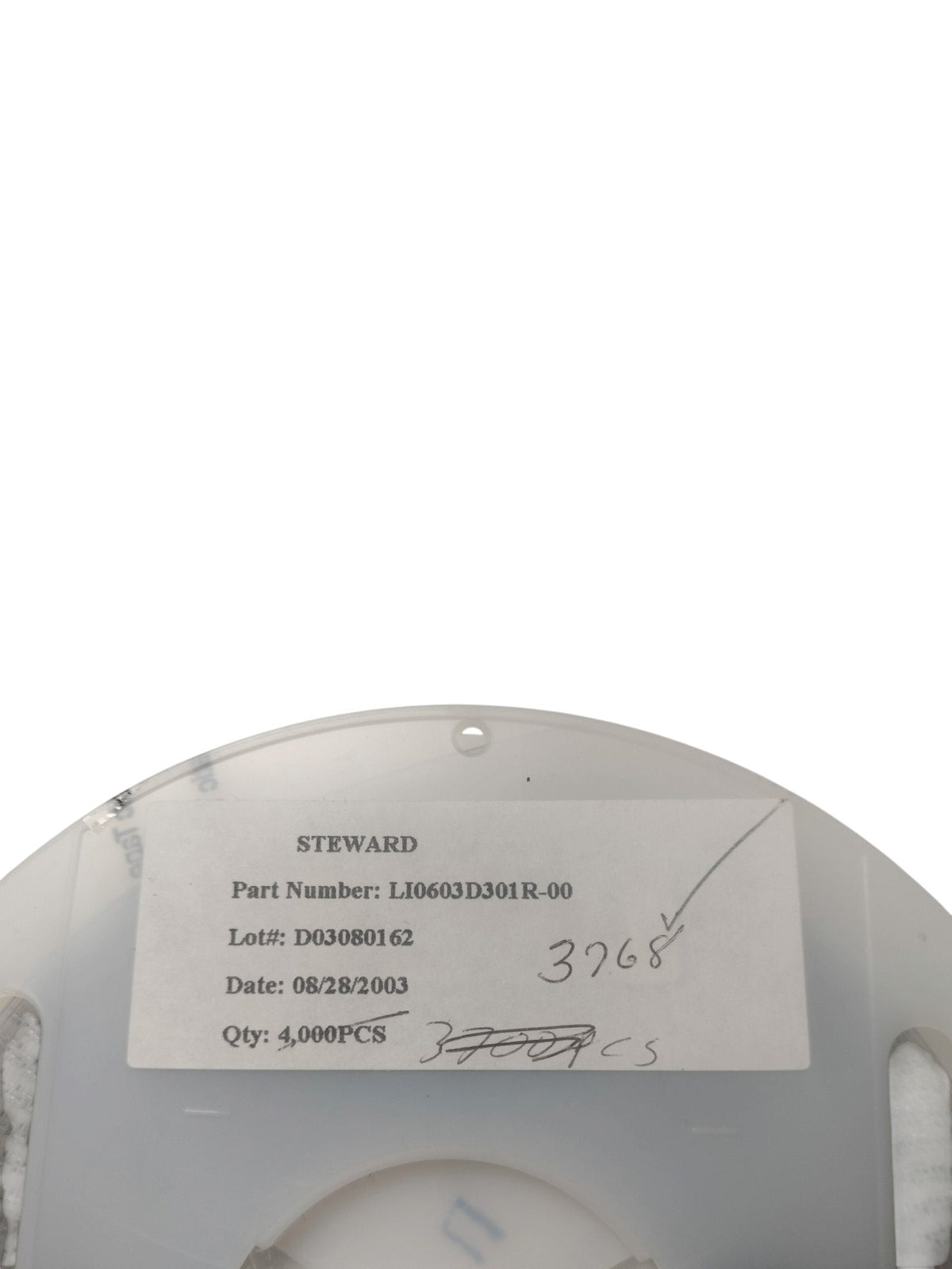 Partial Reel Steward Laird LI0603D301R-00 300 Ohm 0603 SMD Ferrite Bead 8608116