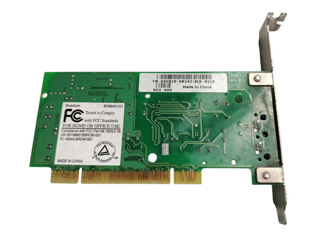 Genuine Dell 04U829 4U829 Broadcom BCM94212 56K V.92 Internal PCI Fax Modem Card