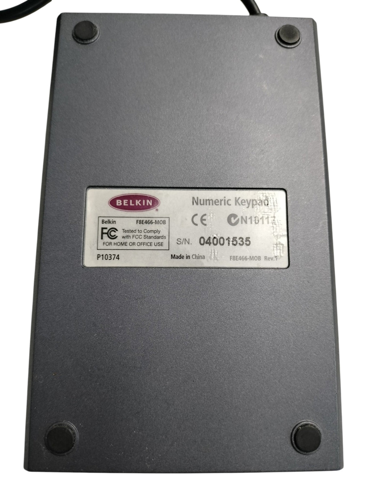 Belkin F8E466-MOB Wired USB 19-Key External Numeric Keypad Ten Key Pad P10374
