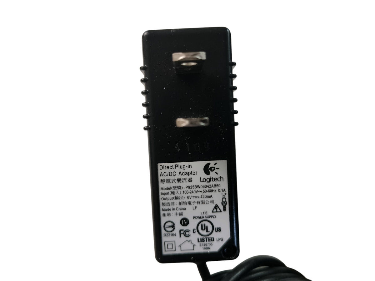 Genuine Logitech P925BW06042AB50 6V 420mA AC Power Adapter Charger MX1100R Mouse