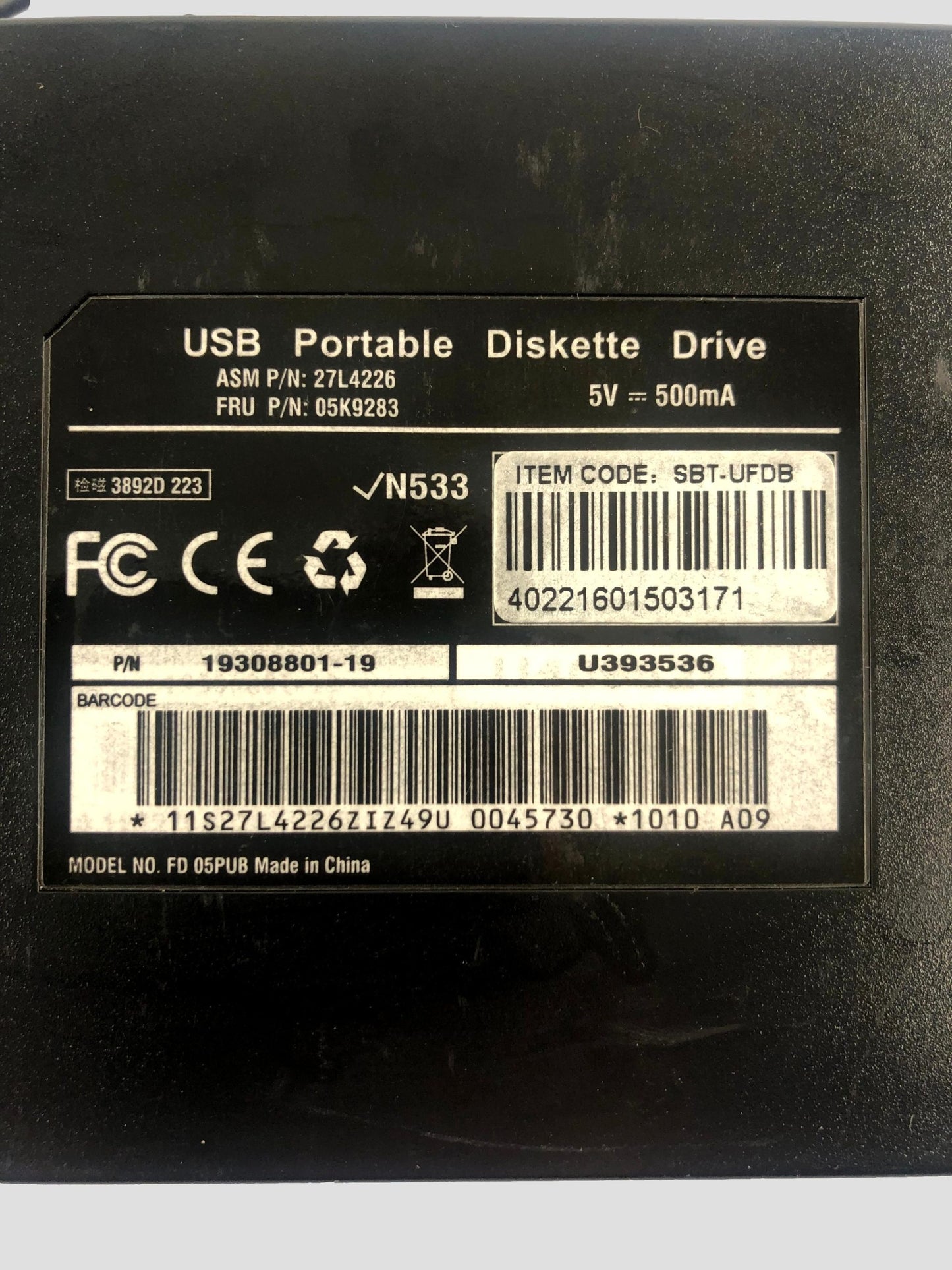 Sabrent USB Portable Diskette Drive