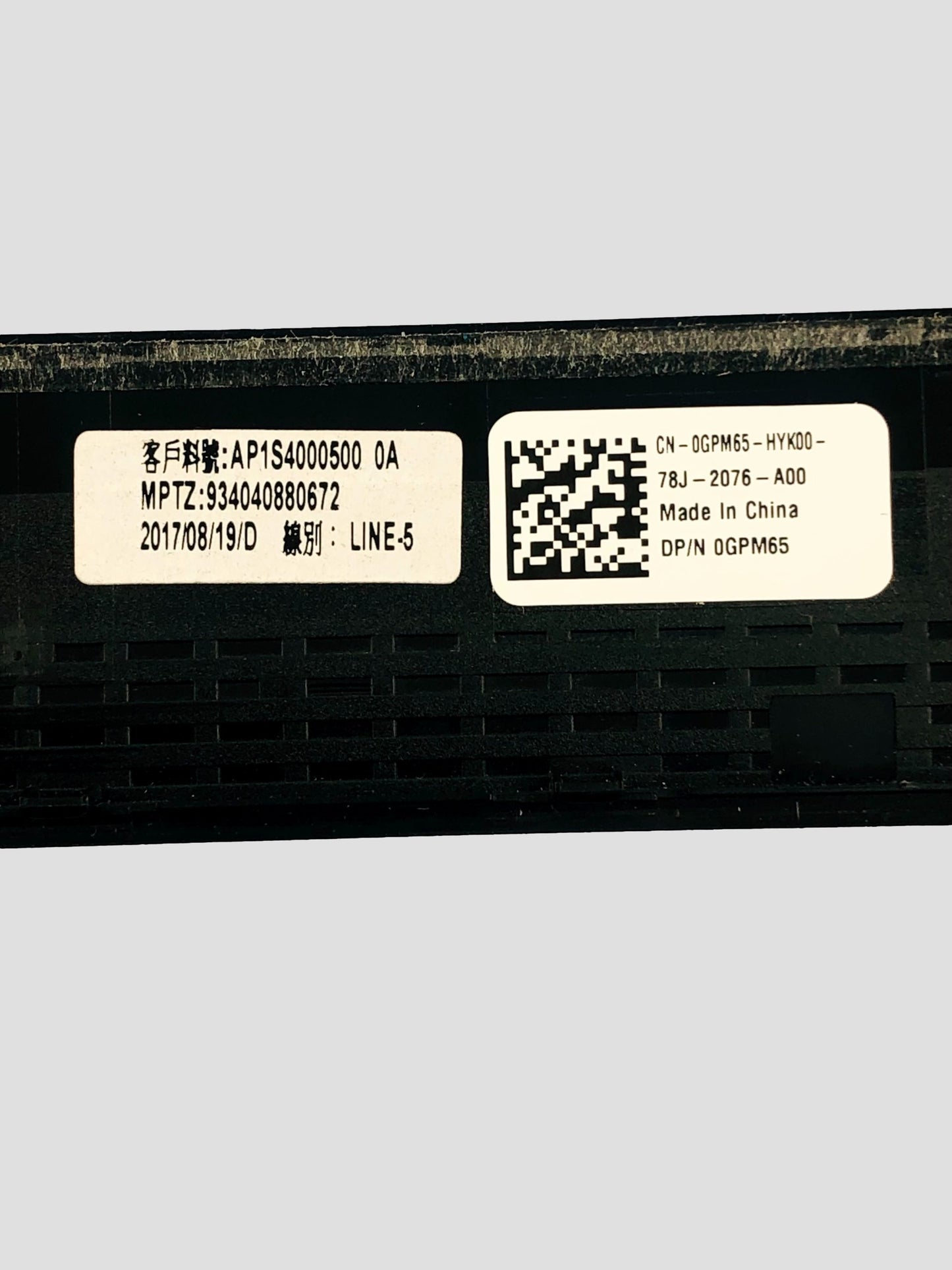 Dell Latitude 5580 LCD Bezel GPM65