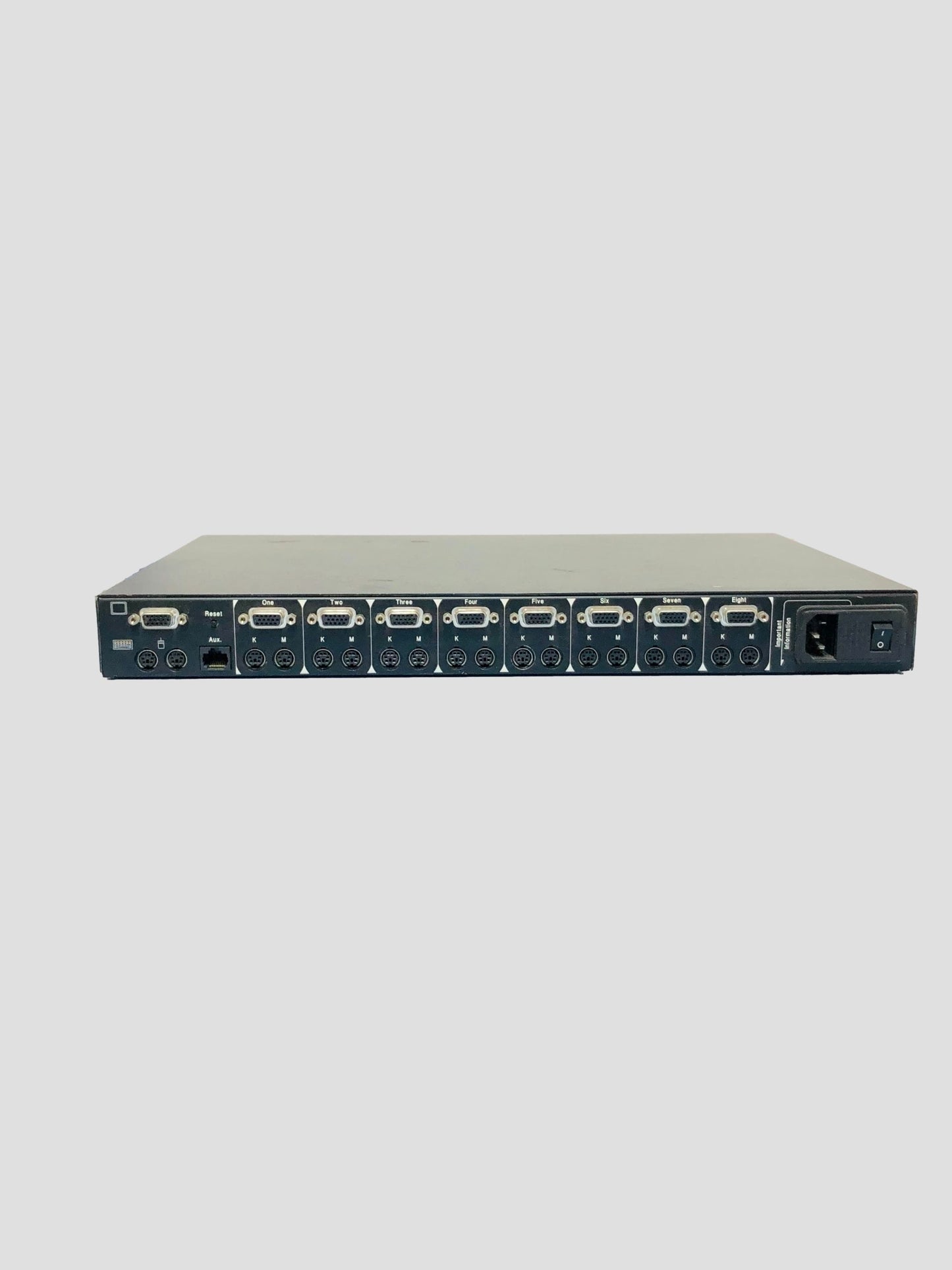 Wright Line LC98-M2 LAN Mgmt 8 Port KVM Switch