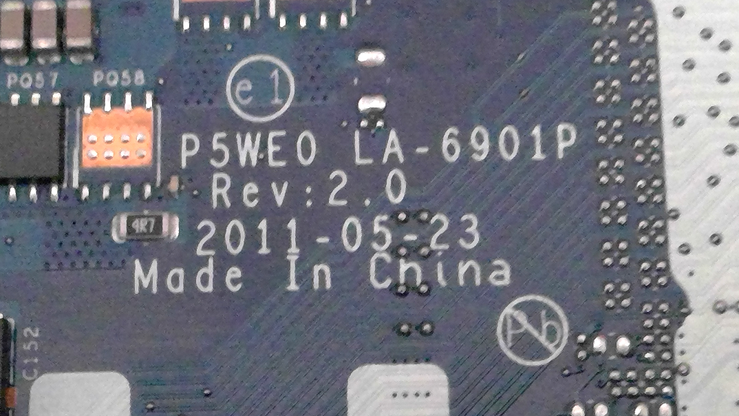 LA-6901P Motherboard for ACER ASPIRE 5750 5750G Laptop, hm65 Mainboard ,US