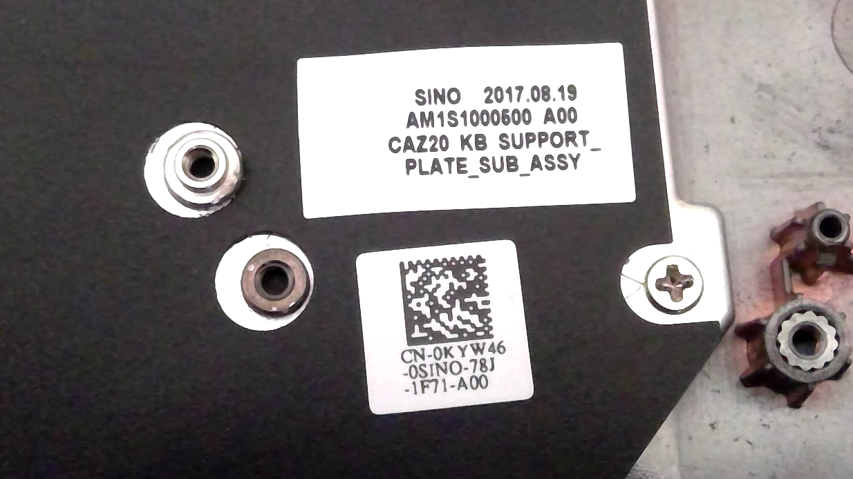 Dell Latitude 7480 Palmrest with Keyboard/Touchpad KYW46 0KYW46