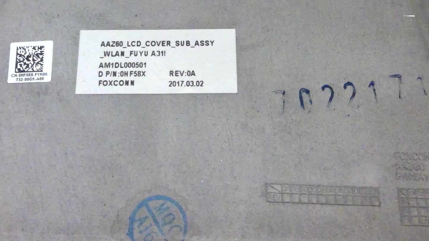 Lcd Rear Cover Top Screen Case For Dell Latitude 7250 E7250 0PJ3H3 PJ3H3