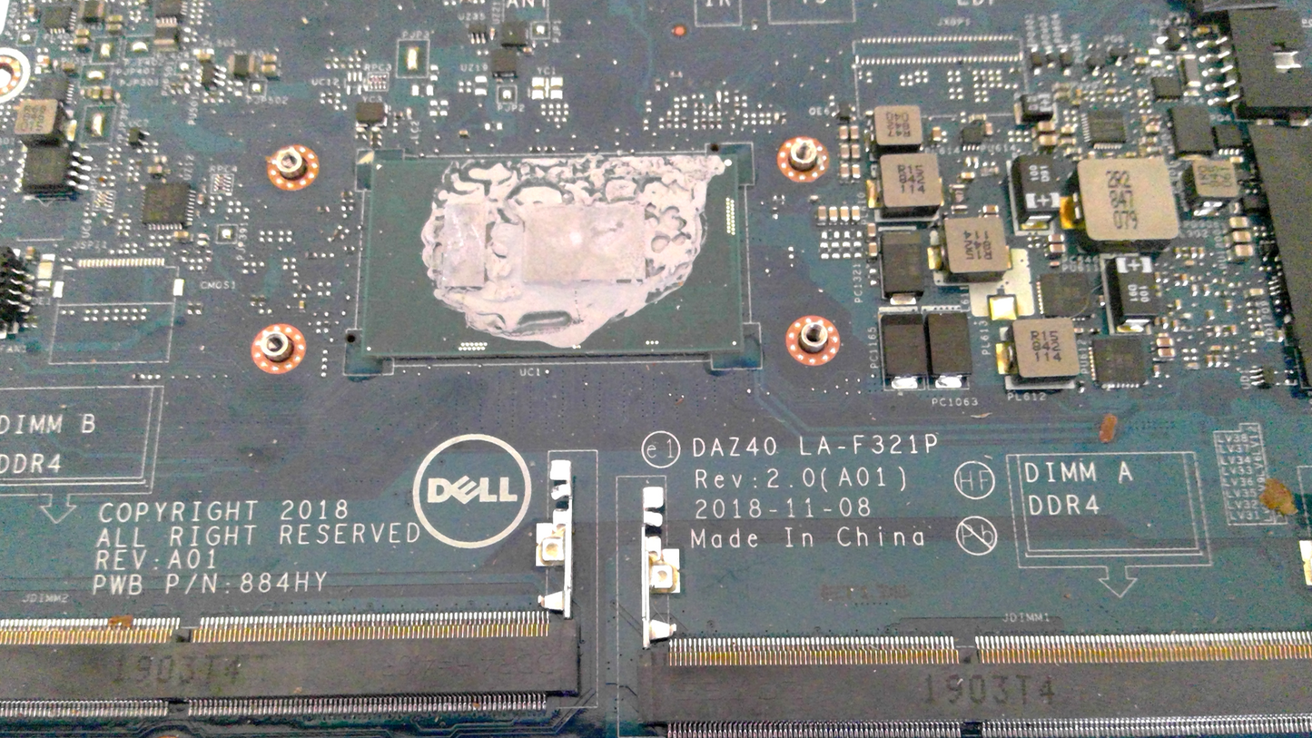 Latitude 7490 Laptop Motherboard LA-F321P 884HY