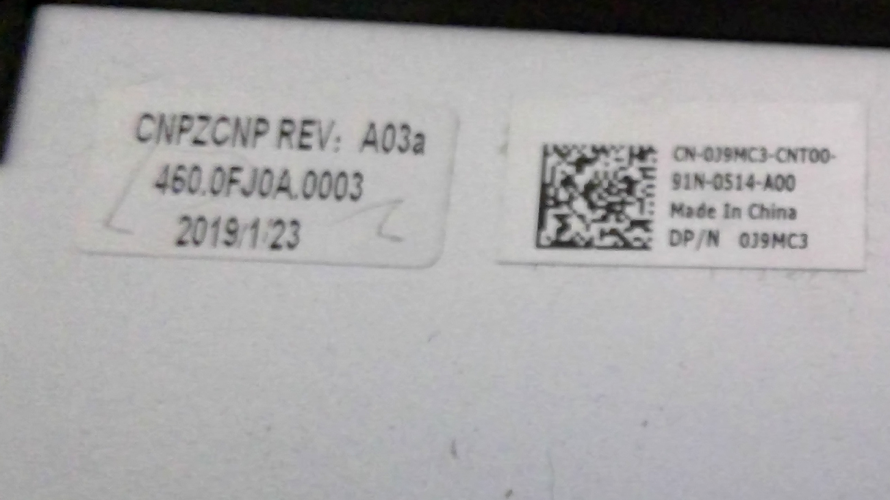 Dell OEM Vostro 5481 Laptop Base Bottom Cover Assembly J9MC3