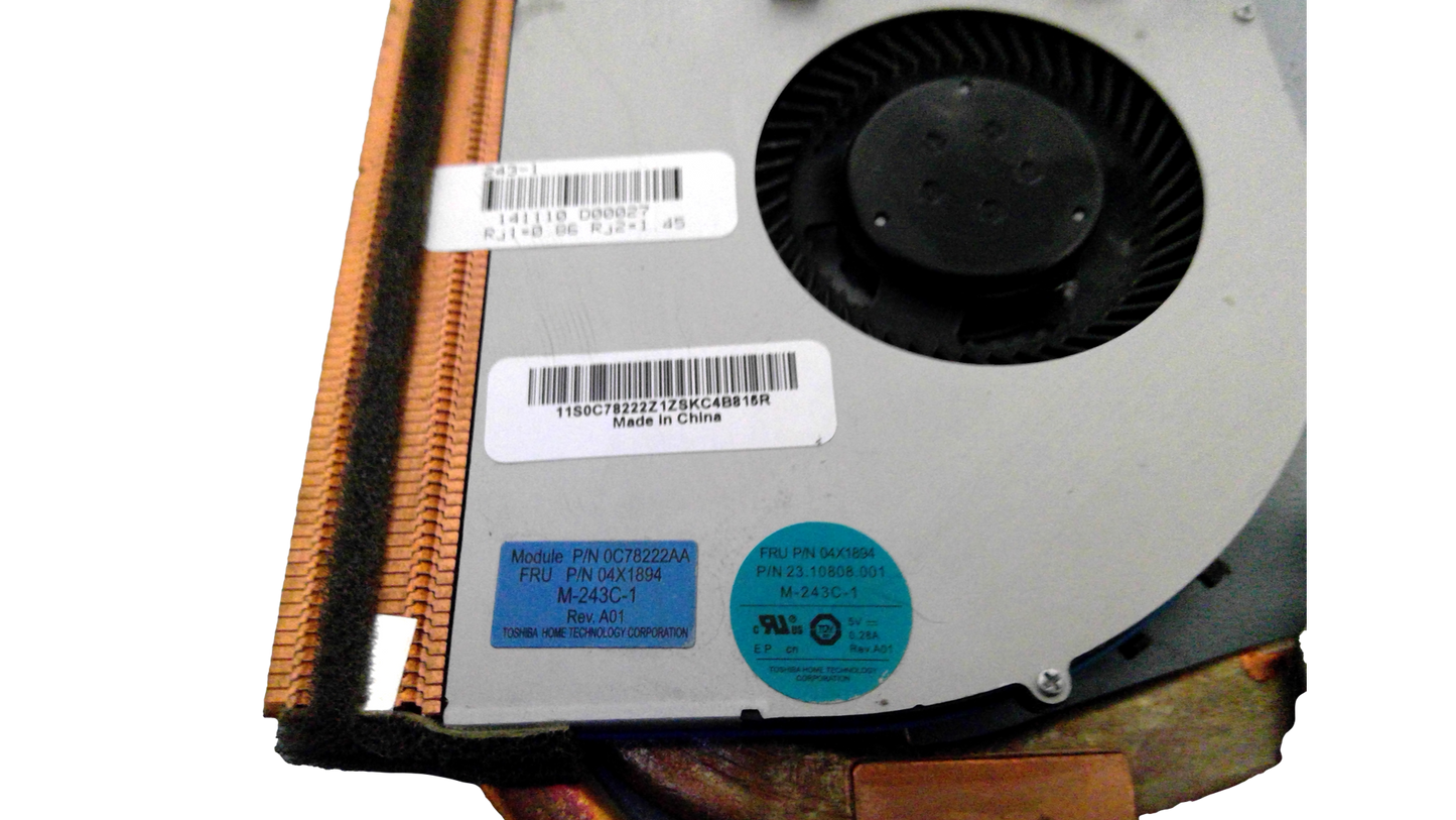 Genuine Lenovo ThinkPad W540 W541 Thermal Heat Sink Fan 04X1894 23.10808.001