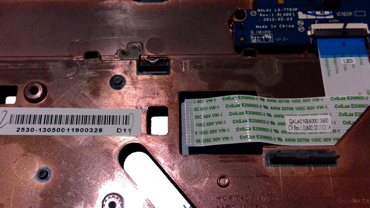 For Dell Latitude E6530 P19F Palmrest CN-A11C07 AP0LH000100
