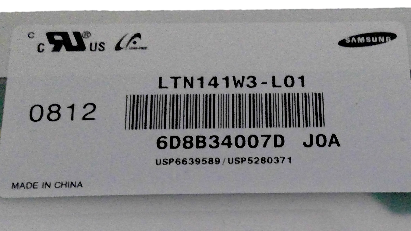 Samsung LTN141W3-L01 14.1" 1280x800 Glossy LCD