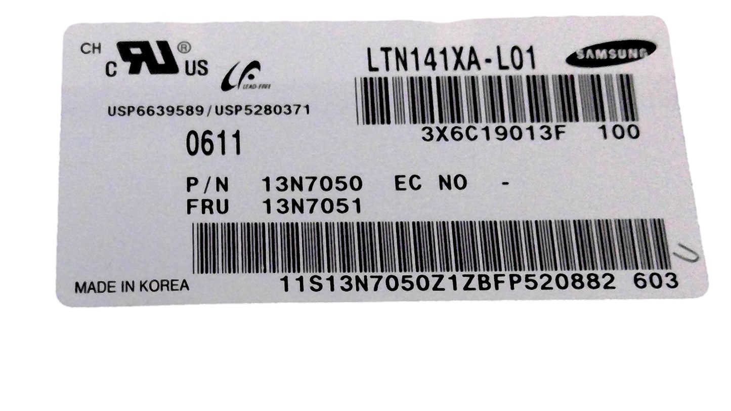 Toshiba LTD141EN9B 14.1" SXGA+ 13N7062/13N7063 LCD SCREEN