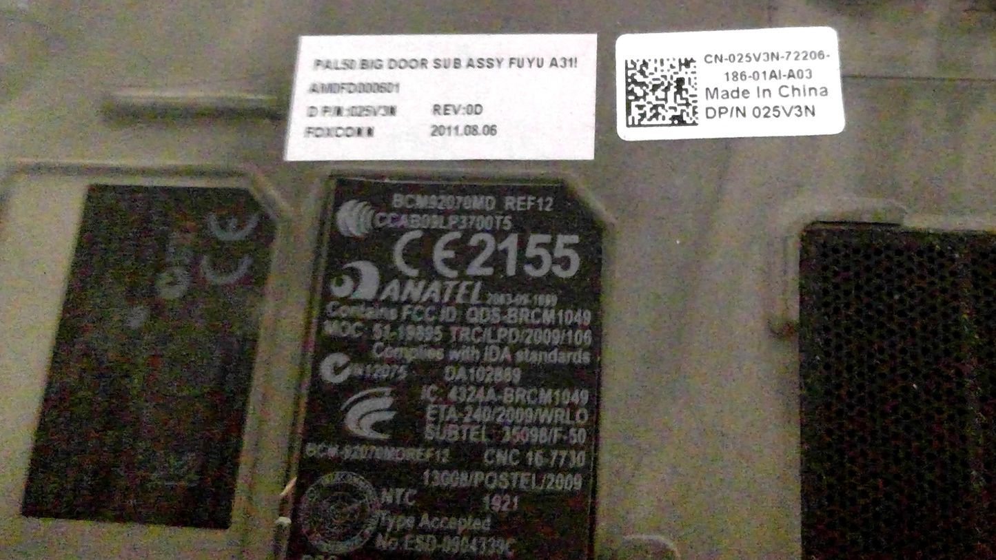 Dell Latitude E6420 Bottom Base Cover Door Access Panel 25V3N 025V3N