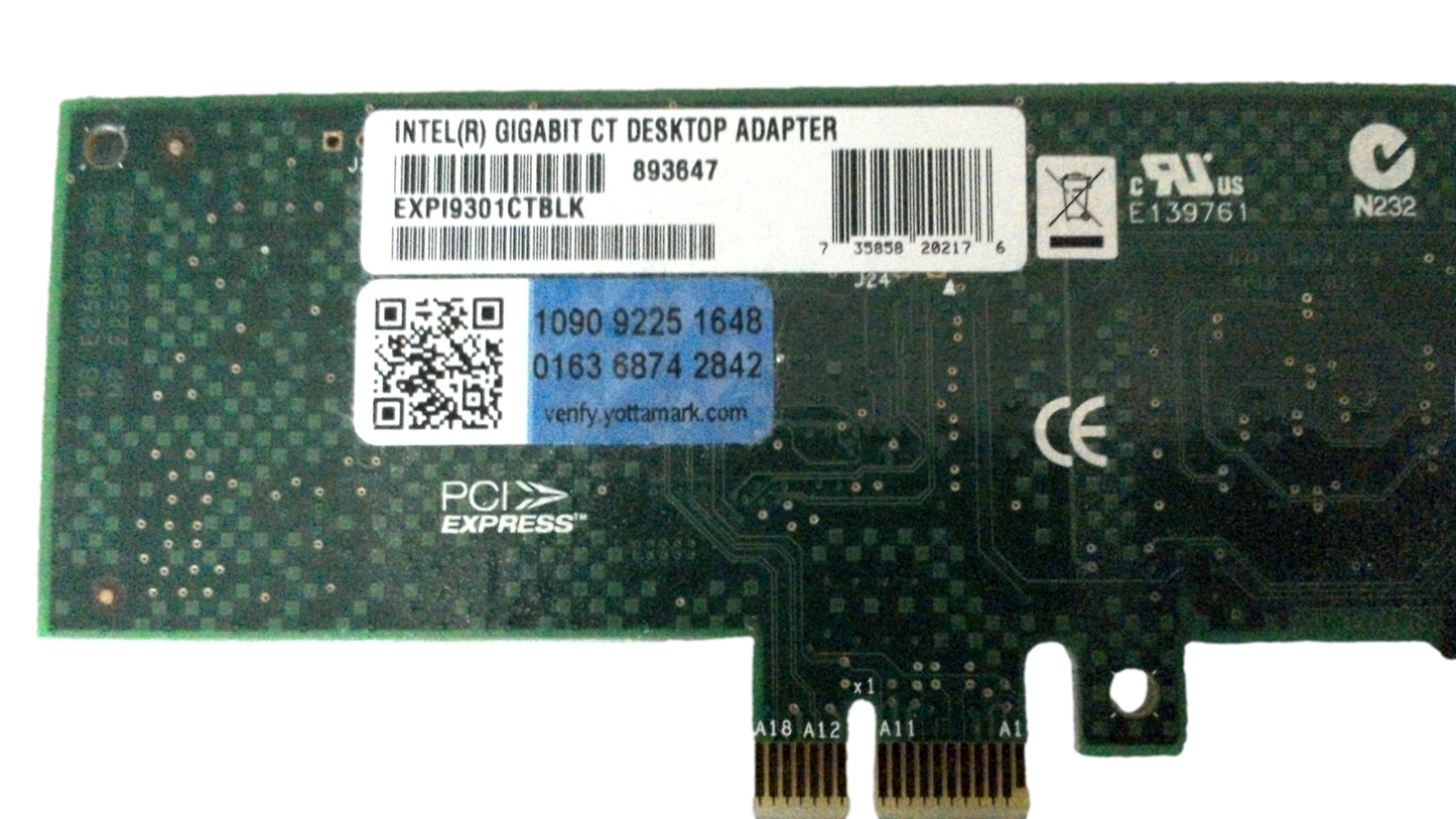 Intel EXP19301CTBLK Gigabit Ct Desktop Adapter Network Card 893647