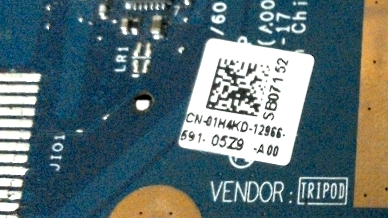 1H4KD LS-B071P OEM DELL USB CARD READER BOARD W/ CABLE LATITUDE 3550 P38F