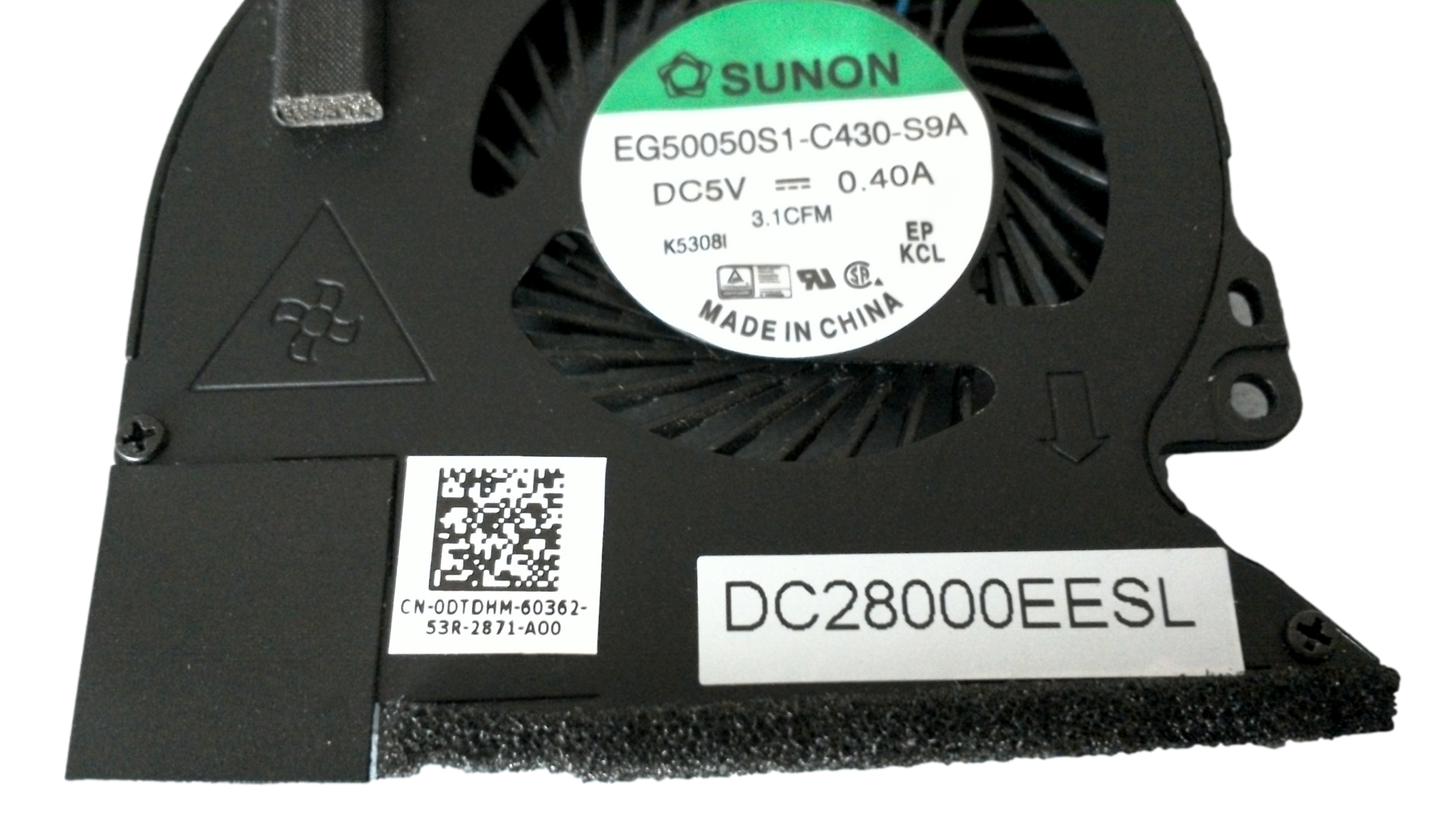 FOR DELL Latitude E5250 CPU Cooling Fan 0DTDHM DC28000EESL EG50050S1-C430-S9A