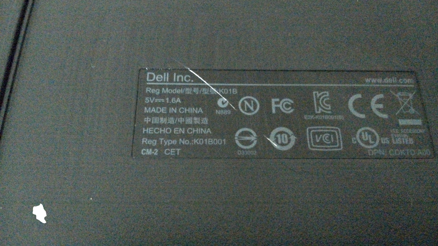 GENUINE Dell E-Media Bay DVD±RW CDKTD A00 Model K01B