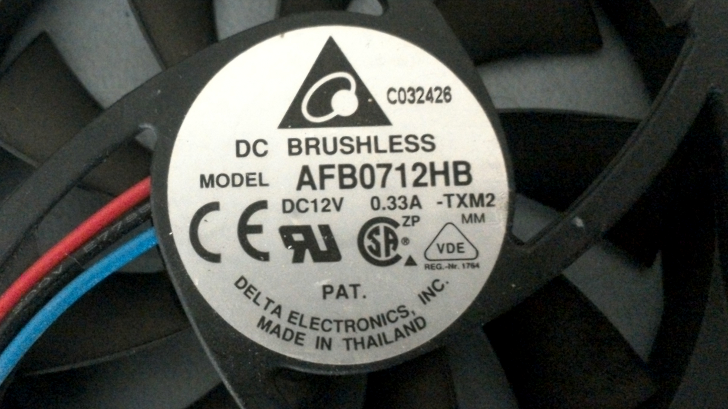 Delta AFB0712HB DC12V 0.33A 7cm 7015 3line 3-PIN Cpu Cooling Computer Case Fan