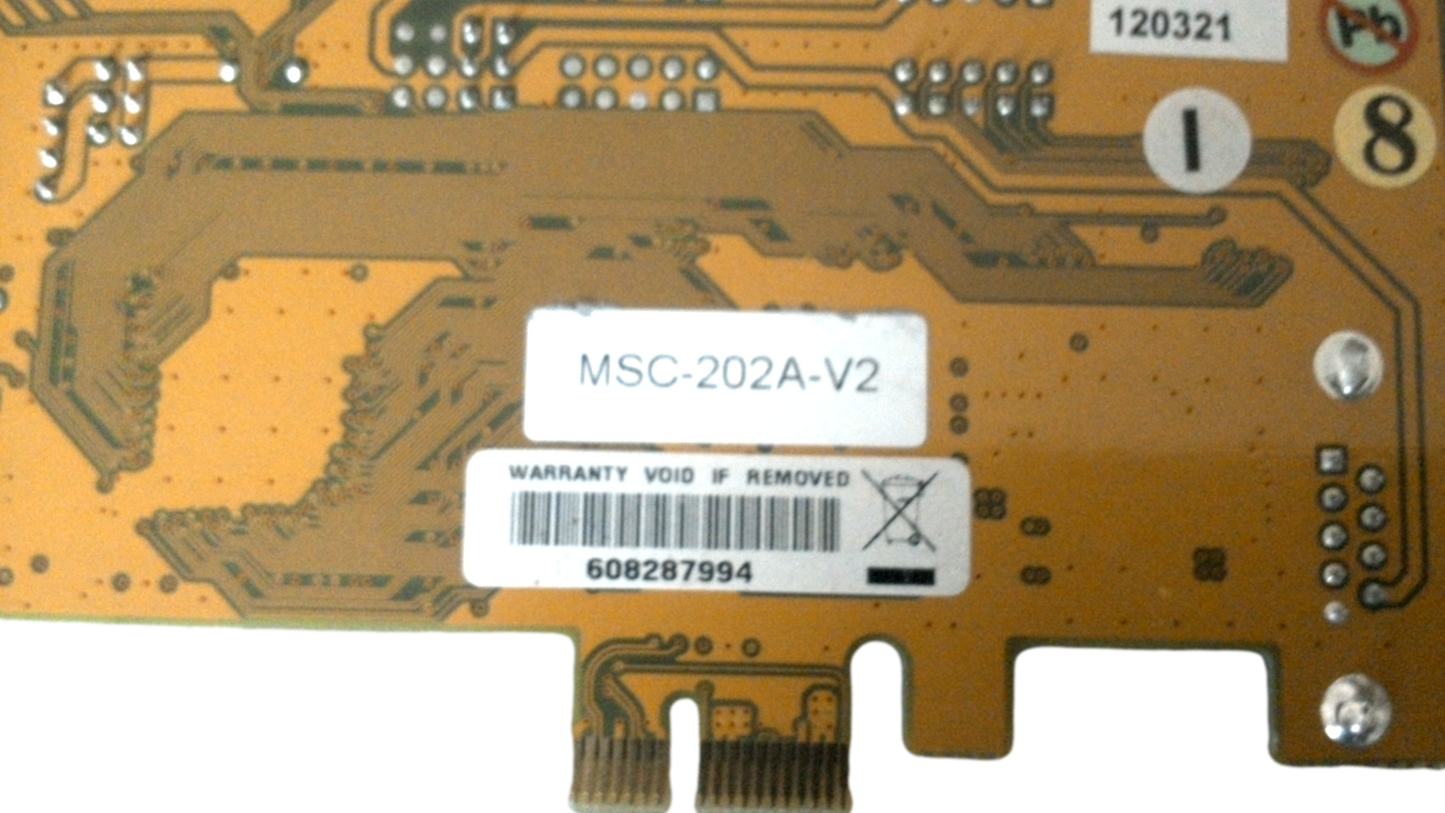 FC 58020 REV B MSC-202A-V2 12v 1.33a Dual 9 pin Serial board