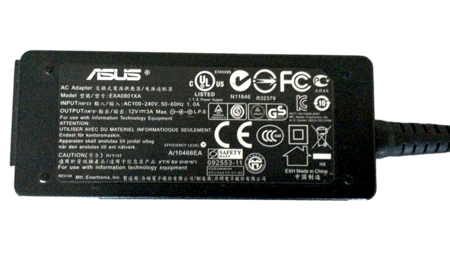 Netbook AC Power Adapter+Cord for Asus ADP-36EH C EXA0801XA