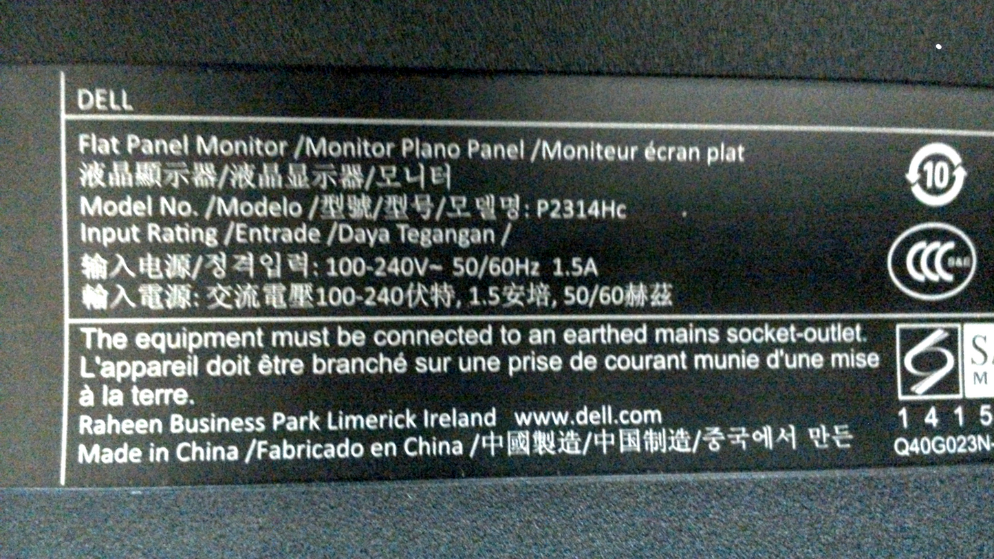 Dell P2314H 1920x1080 23" LED Backlight LCD Monitor