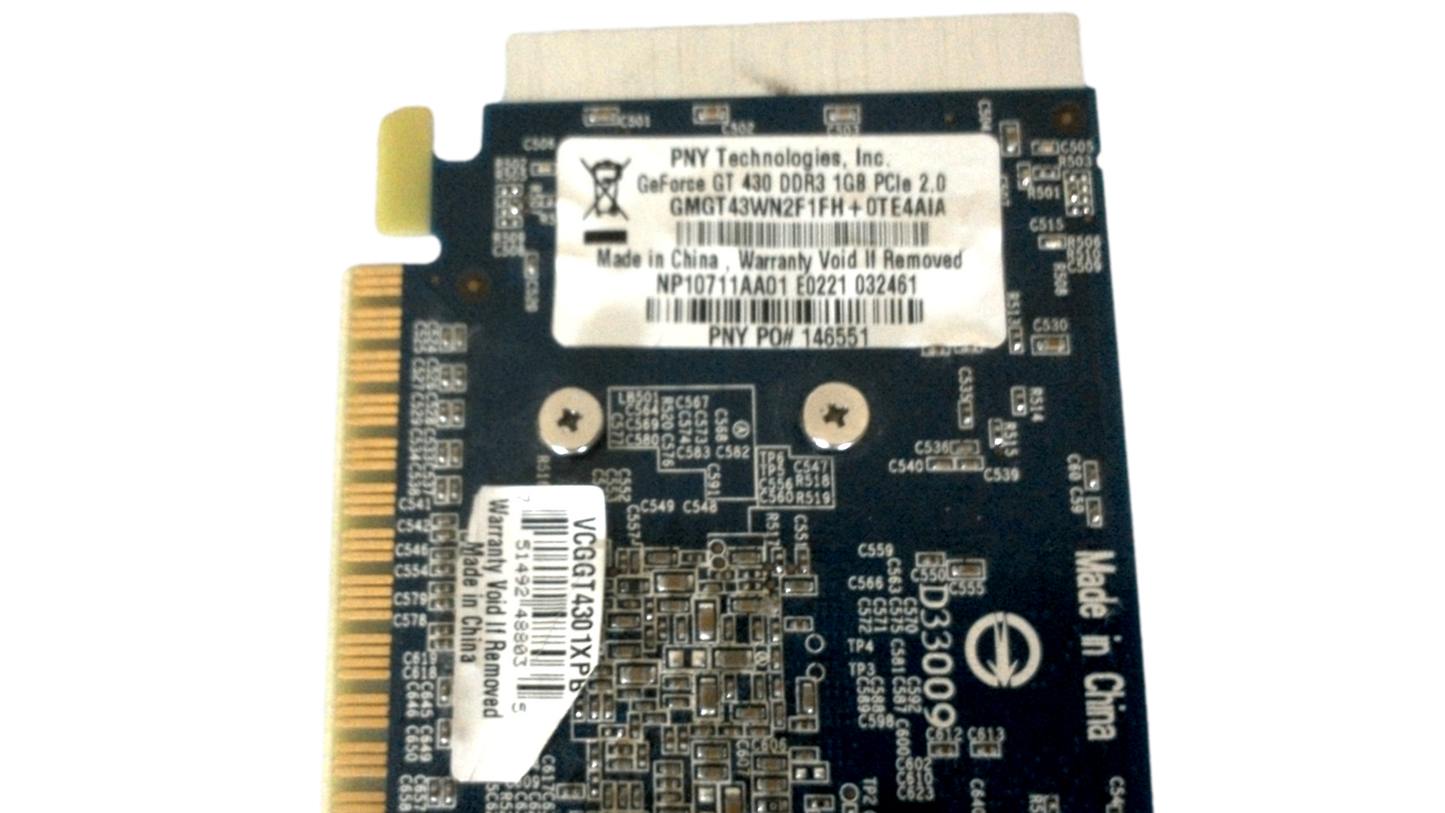 PNY GMGT43WN2F1FH + 0TE4AIA NVIDA GEFORCE GT 430 1 GB GDDR3 HDMI VIDEO CARD