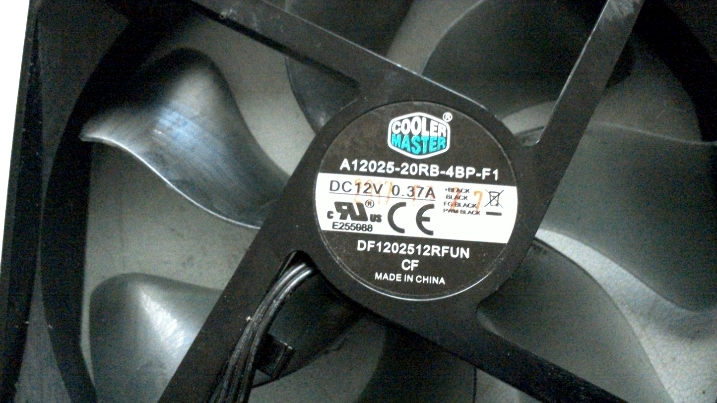 CoolerMaster A12025-20RB-4BP-F1 Silent Case Measurement Speed Control Fan