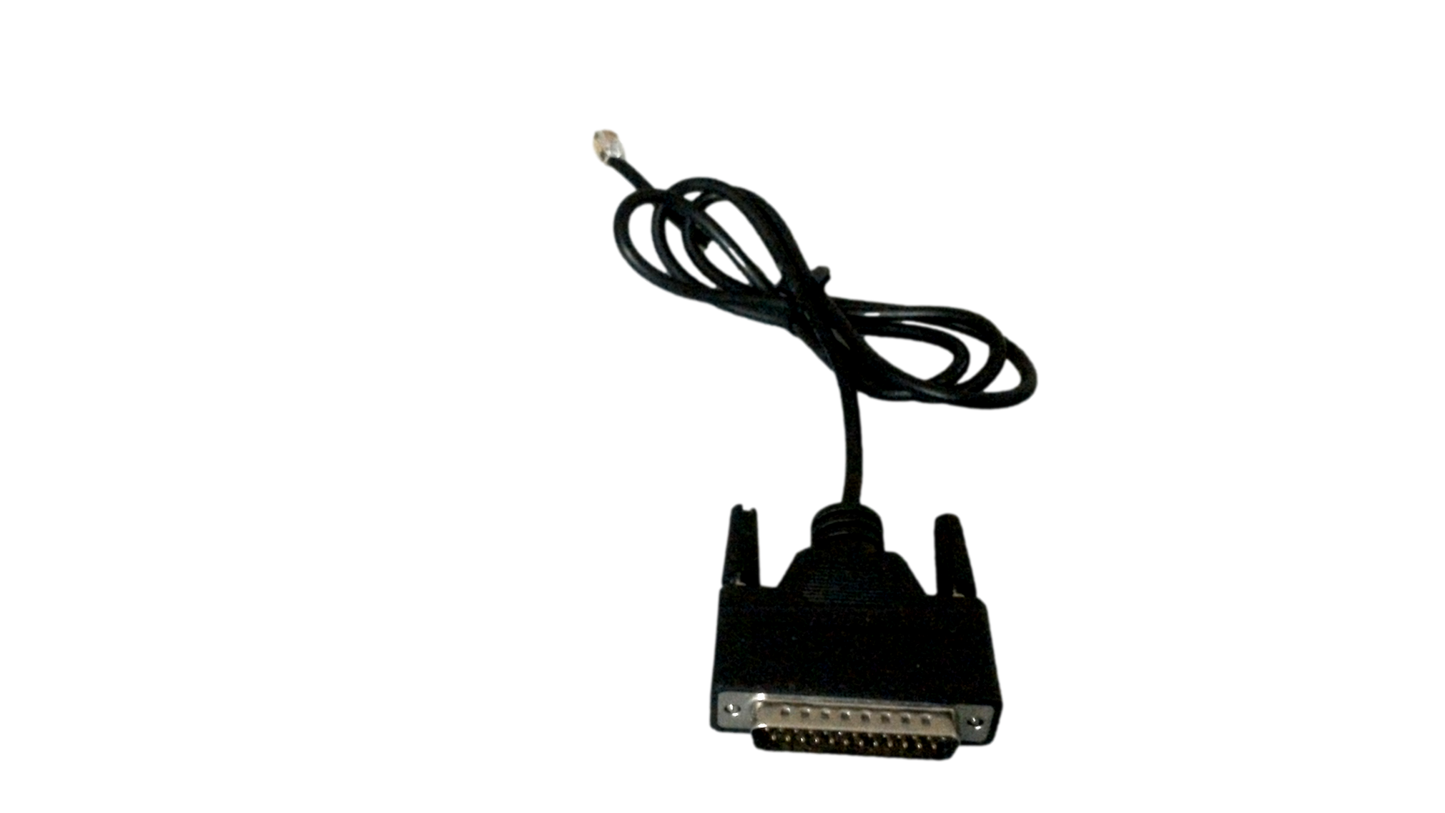 NCR Radiant Serial Cable Adapter RJ11M-DB25M, 497-0483244 Rev A