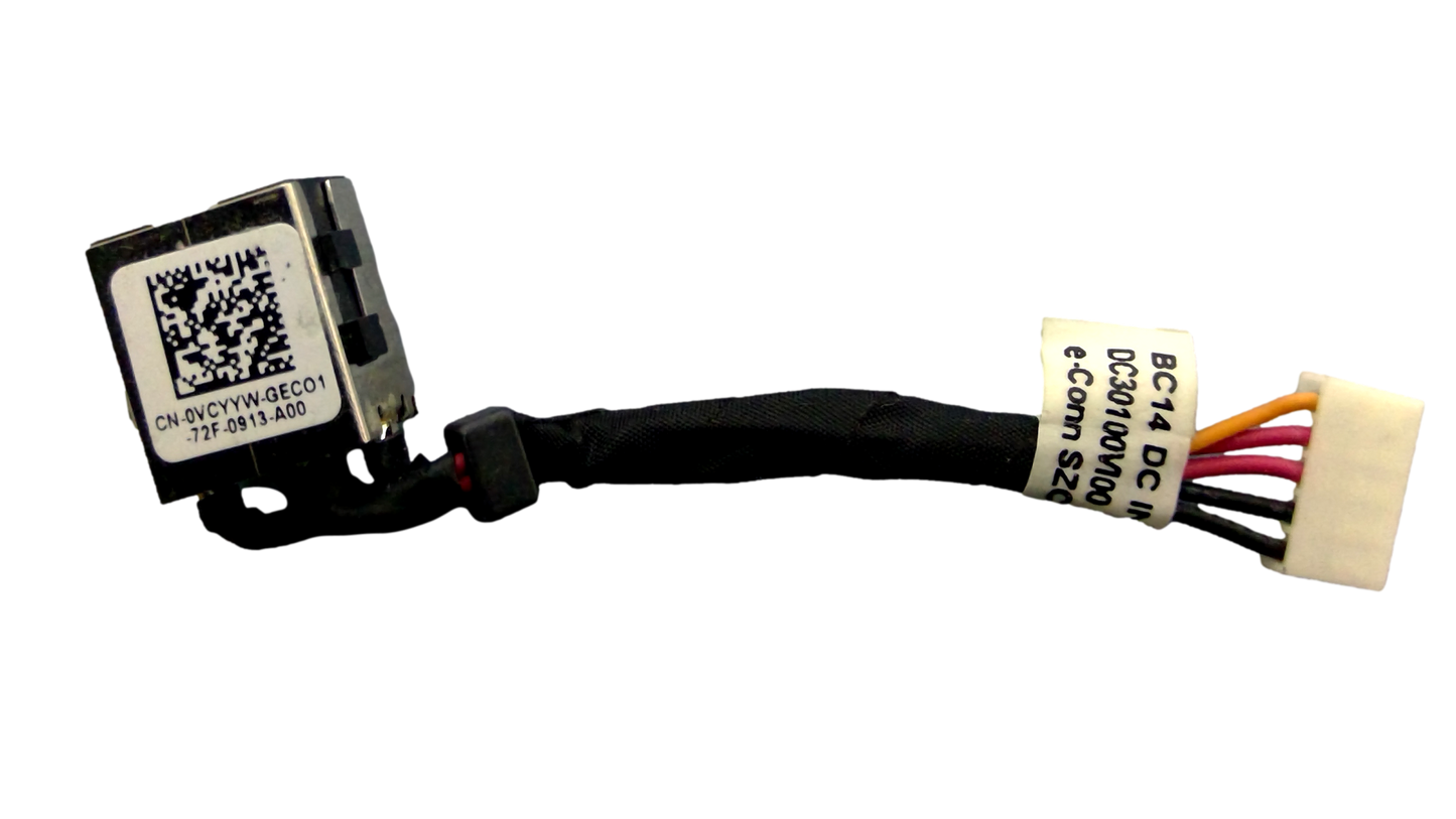 For Dell Latitude E7270 E7470 Laptop VCYYW AC DC Power Jack Charging Port Cable