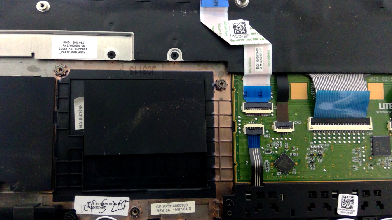 Dell Precision 15.6" 3541 Genuine Palmrest w/Touchpad Keyboard AP2FA000900