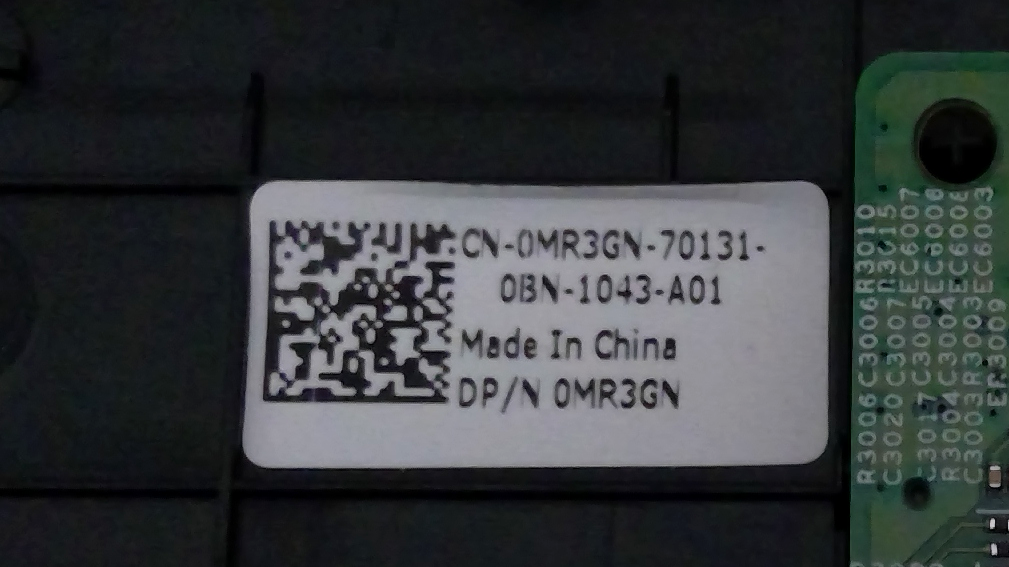 Dell Vostro 3500 Palmrest Touchpad Assembly MR3GN 0MR3GN