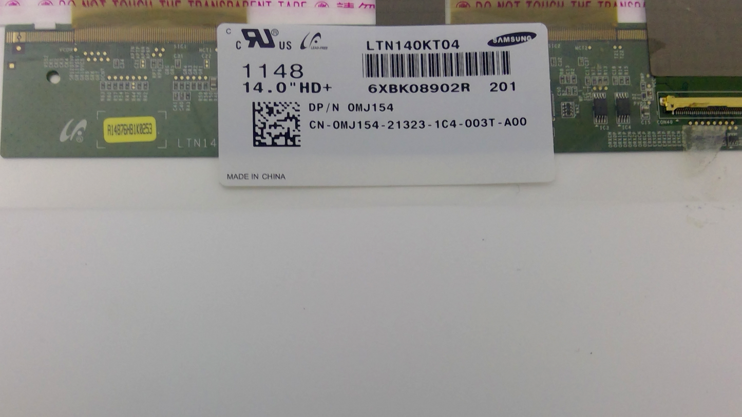 Samsung LTN140KT04-201 MATTE LCD 14” Laptop Screen Panel