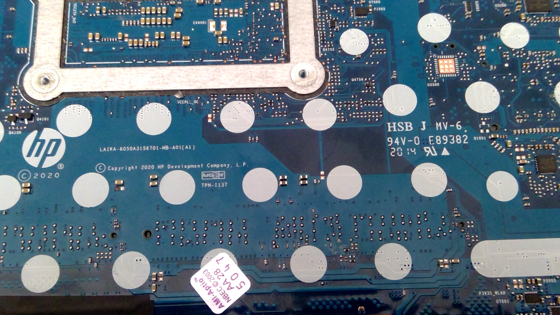 HP Pavilion x360 14M-DW i5-1035G1 1.00Ghz Motherboard L96511-601 6050A3156701