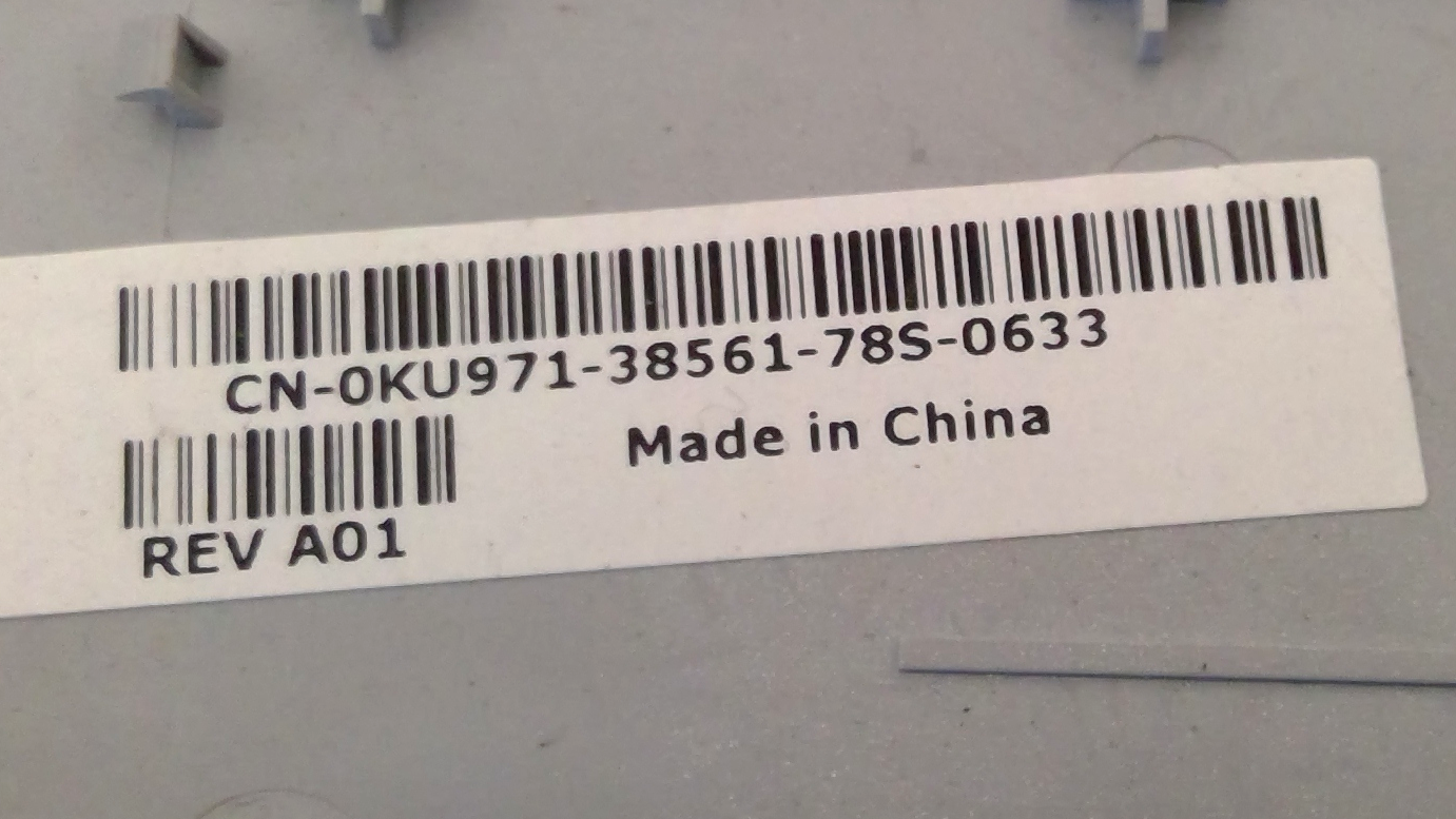 Dell Inspiron 1720 Laptop Power Button Hinge Cover KU971