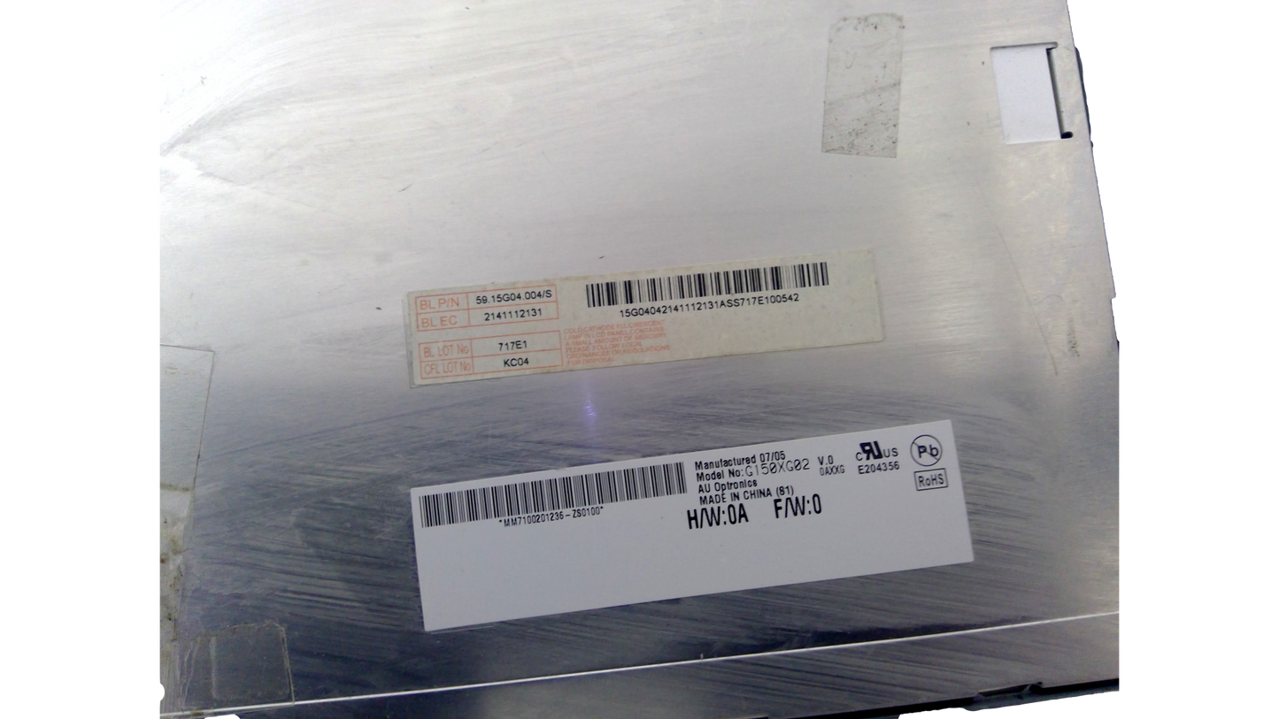AU OPTRONICS G150XG02 V.0 0AXXG E204356 15IN LCD PANEL