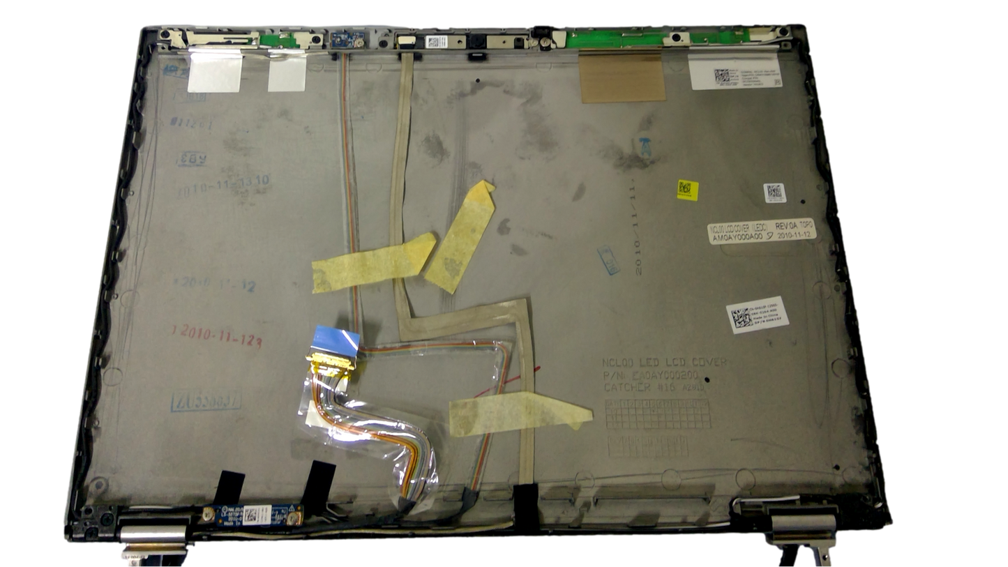 Dell Latitude E6410 LCD Back Cover with Hinges H61GF 0H61GF