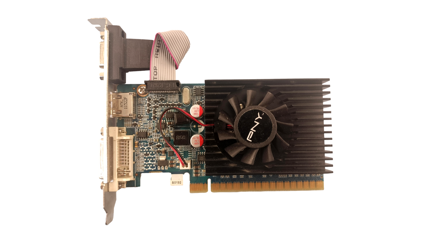 PNY GeForce GT 520 1024MB GDDR3 PCI-Express 2.0 DVI+VGA+HDMI High Profile Graphics Card VCGGT5201XPB