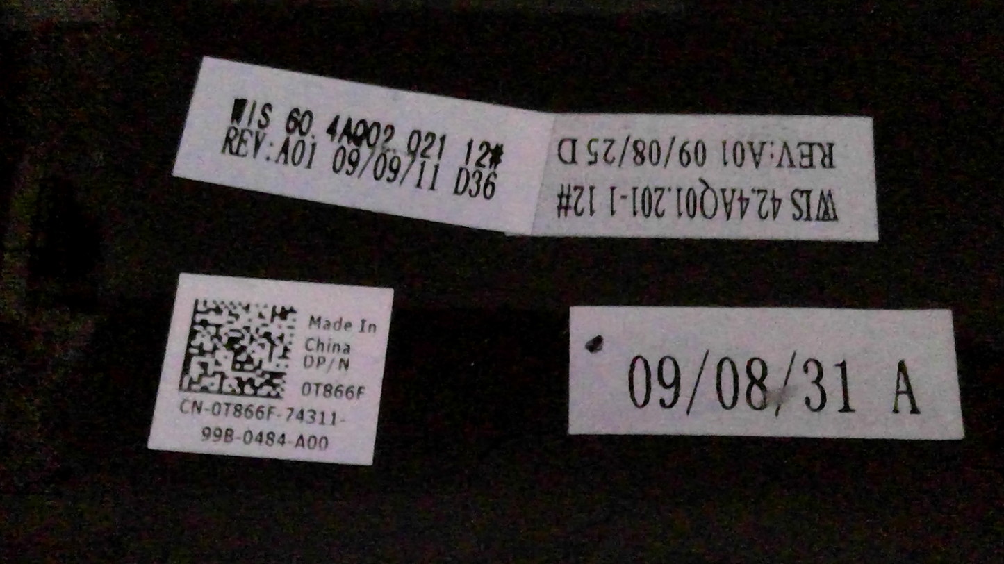 Dell Inspiron 1545 Power Button Hinge Trim Cover T866F 0T866F