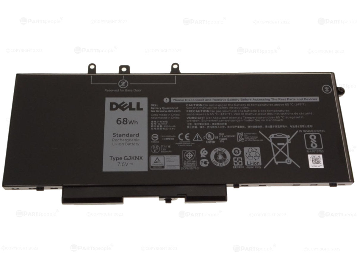 New Genuine Dell Laptop Battery 68Wh Latitude 5490 GJKNX GD1JP