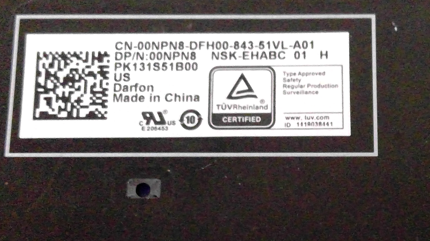Dell Latitude 5280 5289 5290 Backlit Keyboard 0NPN8