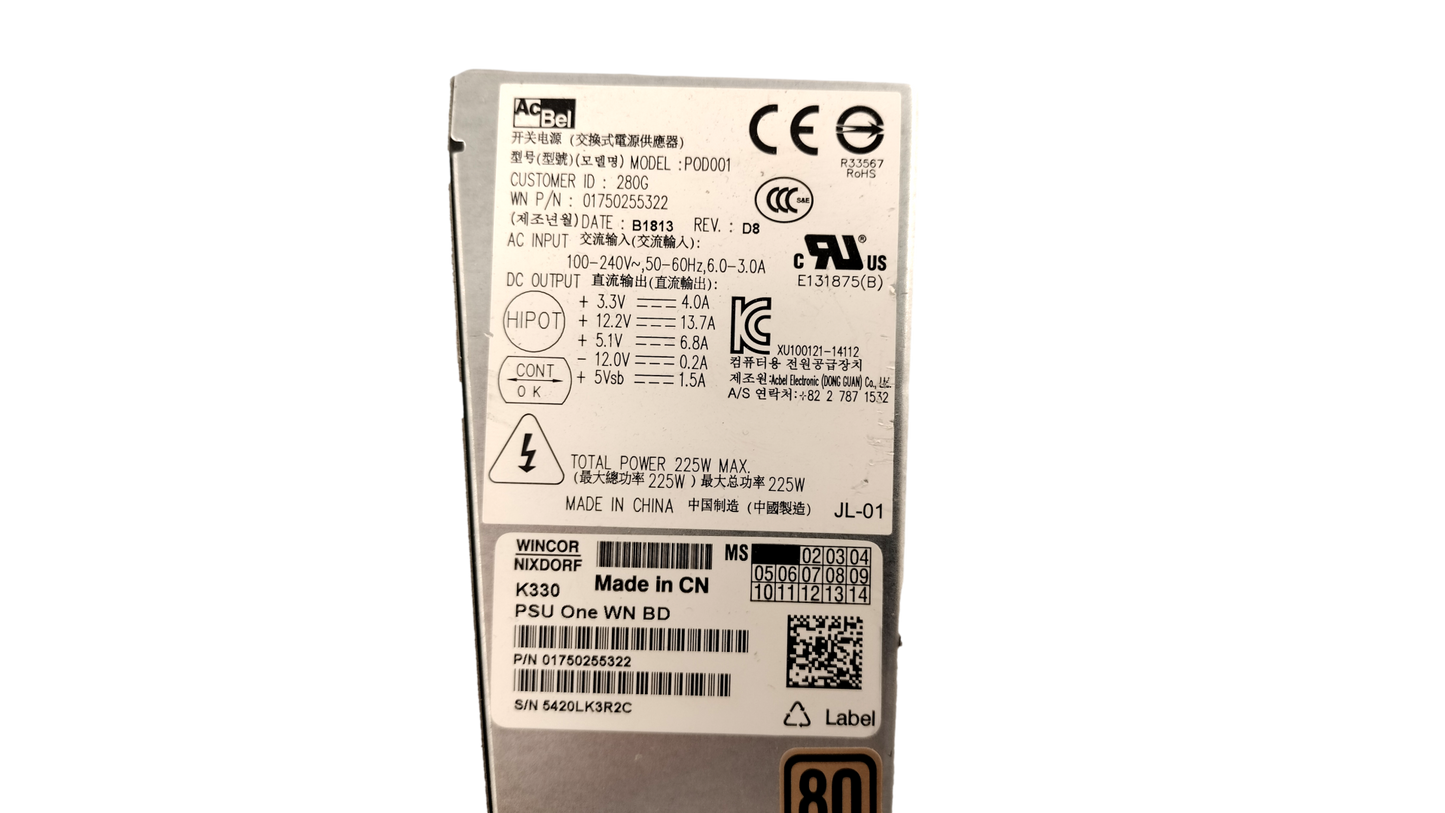 AcBel POD001 225w Power Supply