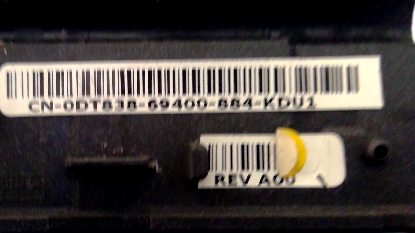 Dell OEM Latitude D630 Center Power Button Assembly Hinge Control Covers DT838