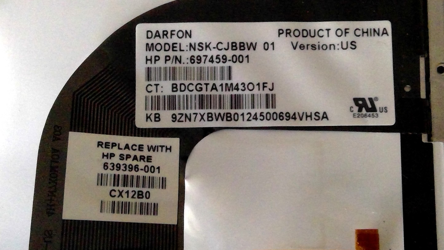 HP Keyboard p/n 697459-001 NSK-CJBBW