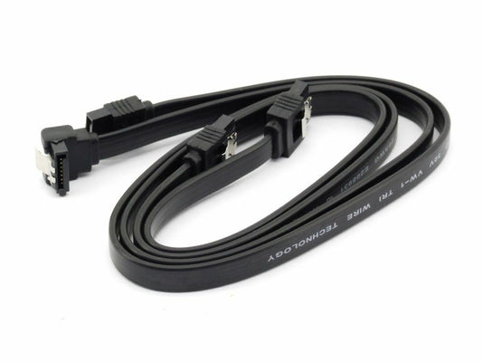 New GIGABYTE 19" 50cm SATA 3 6Gb/s Cable, 12CF1-2SAT1B-02R