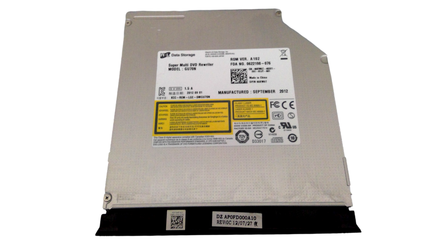 Dell Inspiron 17R 5721 DVD-RW SATA Burner Drive GU70N 8RW6T