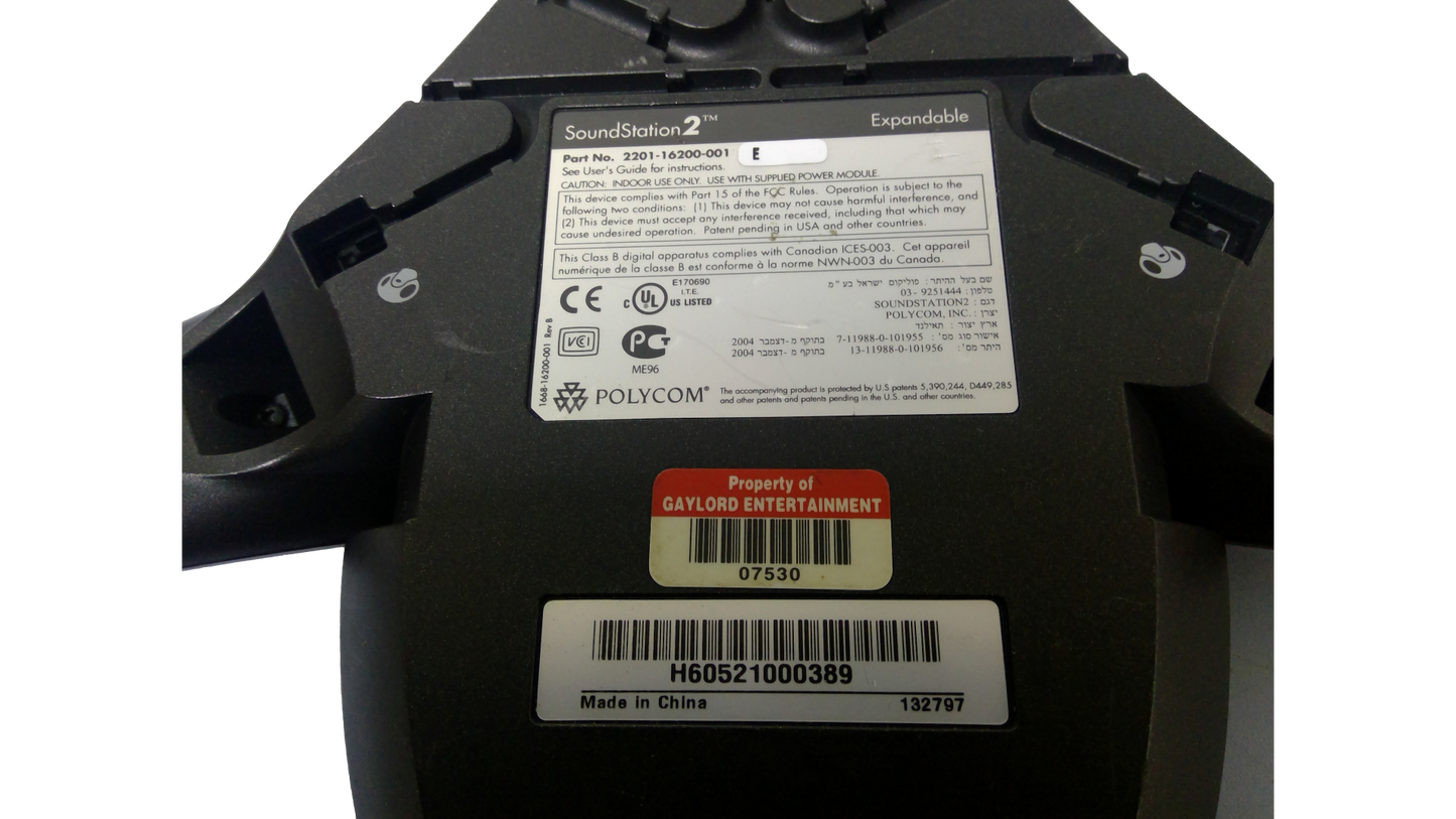 Polycom SoundStation 2 Corded Conference Phone Non-Expandable